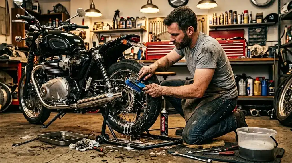 Comment dégraisser et nettoyer sa chaîne moto facilement ?