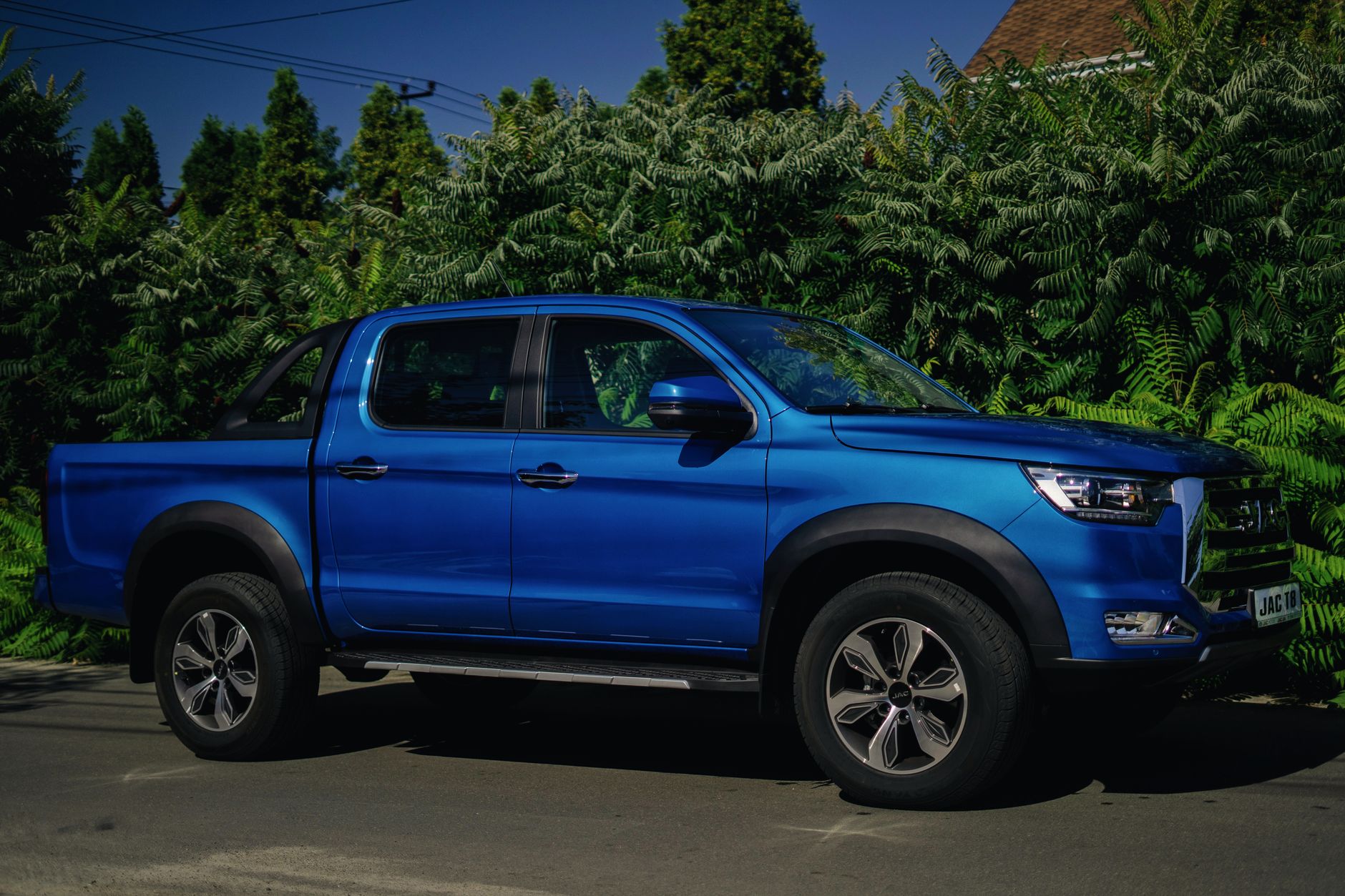 Maxus eTerron9 pickup électrique sur chantier de construction